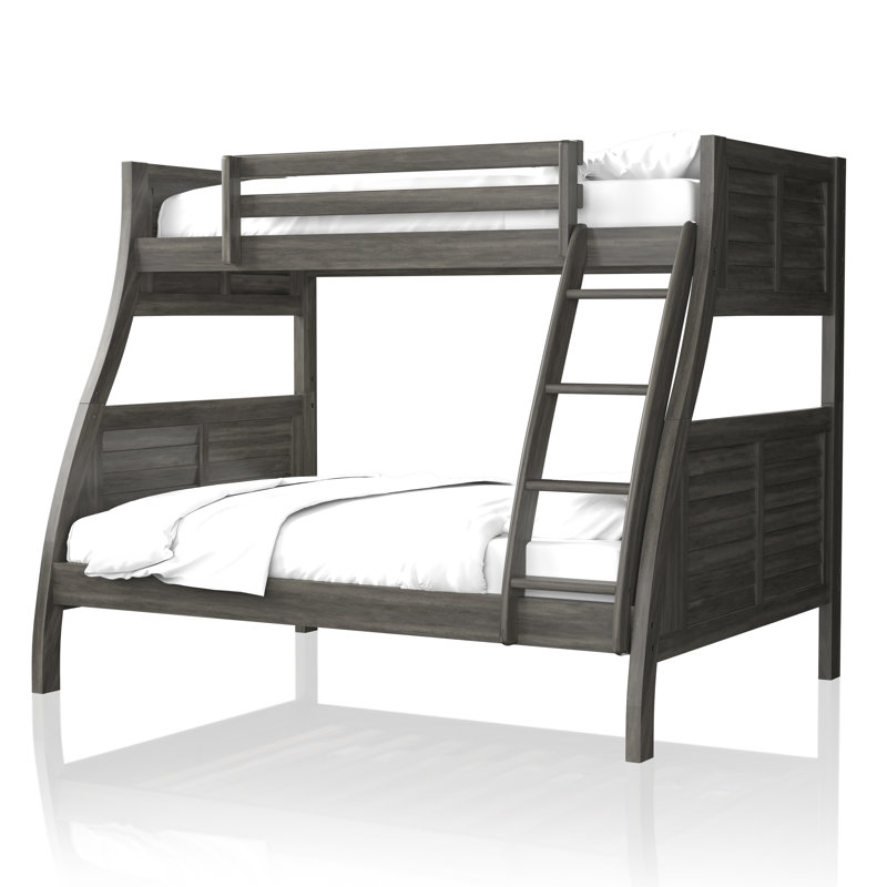 Lit superposé simple au-dessus de double Acevedo par Sunside Sails, Gris antique