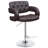 Brown And Chrome Adjustable Bar Stool