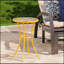 Table d'appoint d'extérieur avec plateau en mosaïque et pieds en métal durables, parfaits pour la terrasse ou le balcon