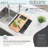 Core Workstation Sink Bamboo Cutting Board Set with 1 Collapsible Container-57800707
