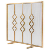 Quatrefoil Iron Fireplace Screen