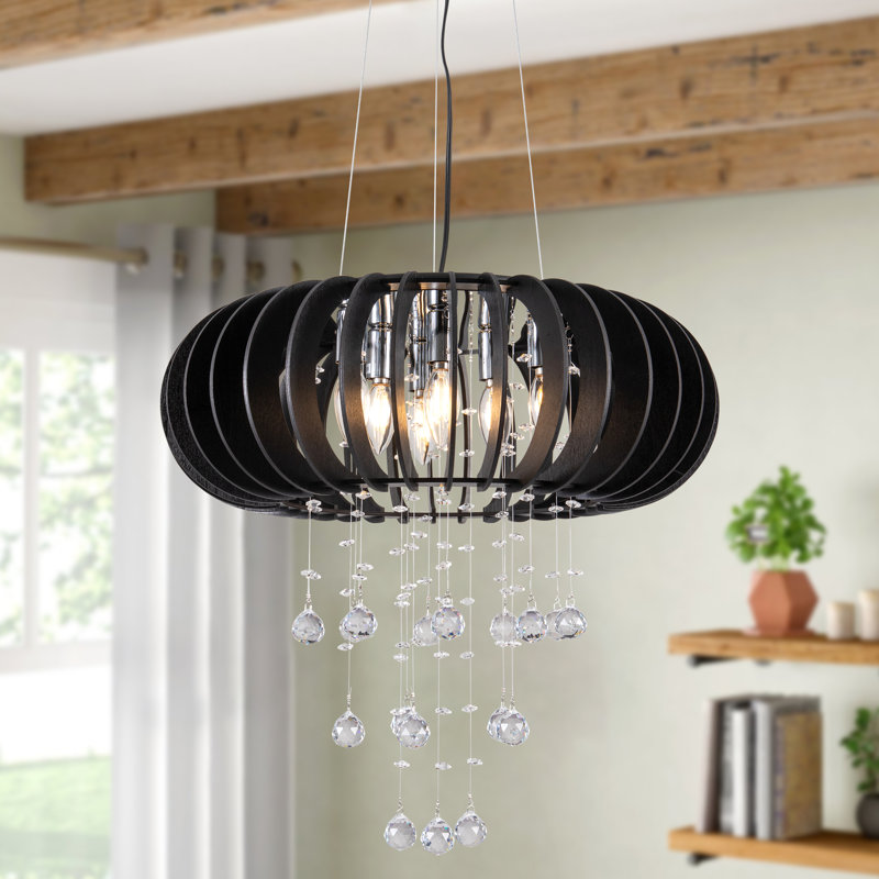 Lustre en cristal 6 lumières