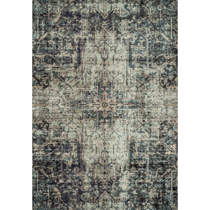 Lorenz Oriental Indoor Rug, Round 5'