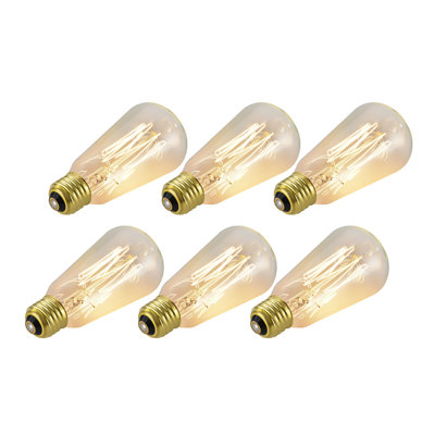 Ampoule incandescente 60 W ST19, intensité non variable, culot E26 / moyen (standard)