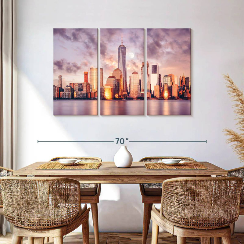 Sebbie NYC Spring Sunset, 36" H x 57" W