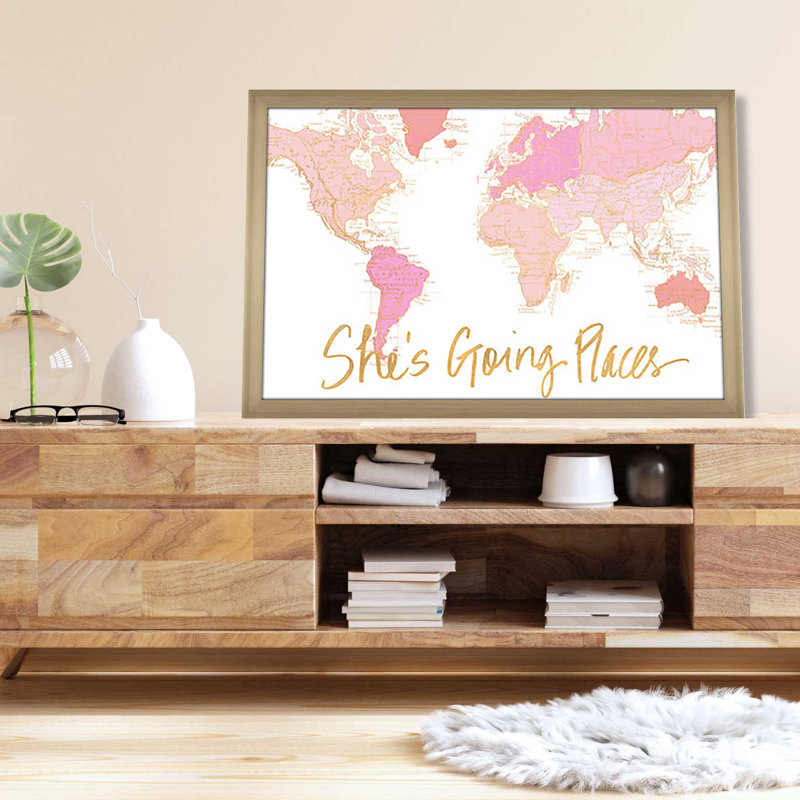 «She's Going Places» par Elizabeth Medley - Cadre photo unique, impression, H 21,5 po x l 27,5 po x P 0,75 po