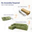 Canapé Cloud 2 places avec canapé modulaire en tissu surdimensionné et minimaliste