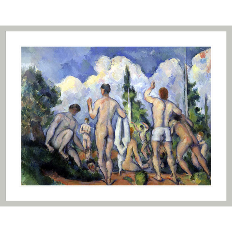 «The Bathers» par Paul Cézanne, impression giclée sur cadre, H 32,33 po x l 41,5 po
