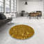 Tapis jaune en laine Adlyna-268290396