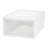 15.75 in. x 9 in. White Box Chest Drawer-966713051