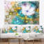 Tapisserie abstrait bleu cosmique et trou noir-28497207