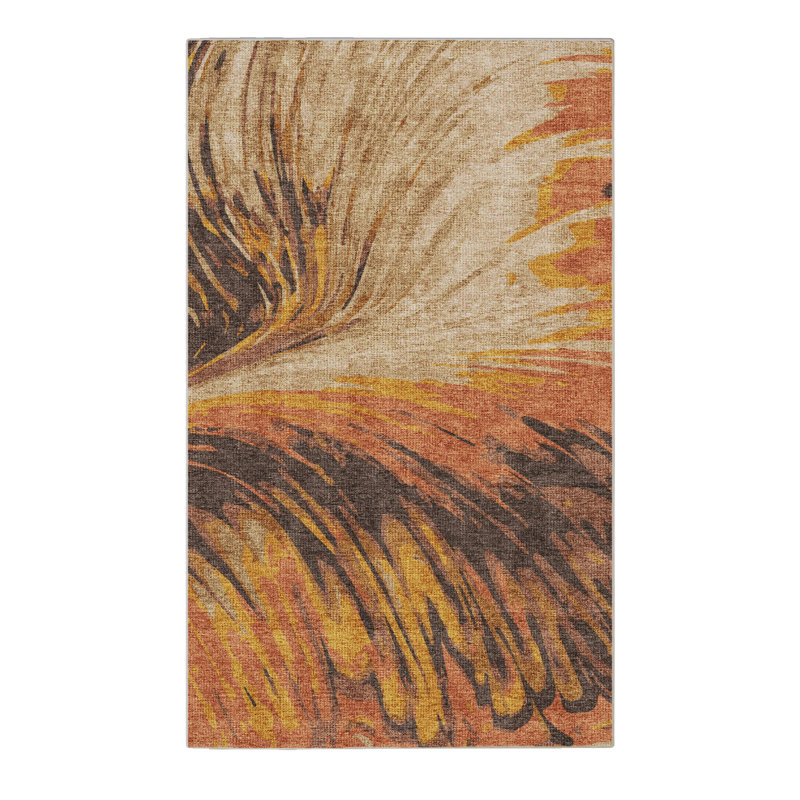 Chenille Abstract Indoor Rug, Rectangle 4' x 6'