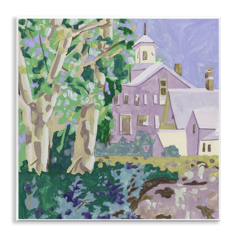 «Town Church Through Trees» par Melissa Wang