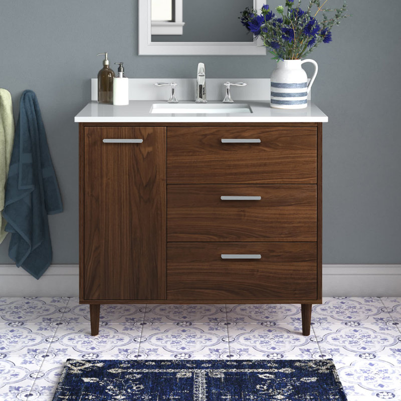 Ensemble de meuble-lavabo simple 36 po Baldwin, Noyers