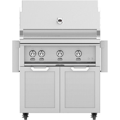 36" Grill Cart, Double Door, Soft Close