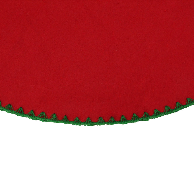 Jupe d'arbre de Noël 26 po, Rouge / Vert