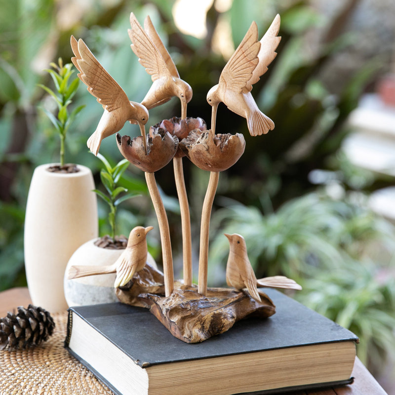 Lark Manor™ Handmade Garden Of Paradise Wood Sculpture