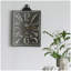 Grande horloge murale rétro noire vintage avec chiffres blancs, horloge décorative