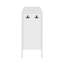 Armoire de rangement de 57,5 pouces avec tablettes réglables, supports à l'arrière et crochets latéraux-413578263