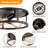 12.7 in. Farmhouse Black Flush Mount Ceiling Light Fixture with Turnable Light Cap (1-Pack)-115095866