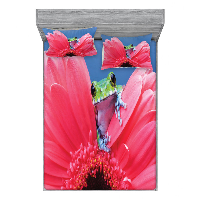 Animal Microfiber Sheet Set, Full Sheet Set + Fitted Sheet + 2 Pillowcases