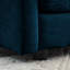 Mobilier de salon, canapé de siège profond en chenille bleue 2 + 3 places, canapé de construction et de tissu à usage domestique, avec rembourrage doux