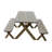 Dyann Rectangular 6 - Person Pine Picnic Table-301475383-324887253