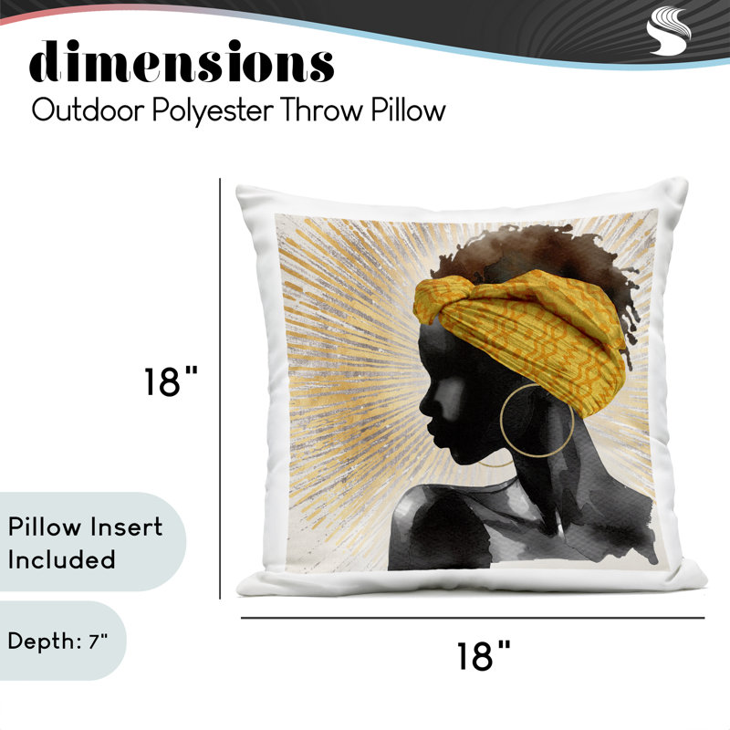 Coussin extérieur Golden Sunburst Profile