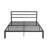 Charcoal Grey Metal Queen Bed Frame With Headboard - And , Silent Stable, Easy To Assemble, Under Storage Included, No Box Spring Needed For Any Mattress Type, 600 Lbs Weight Bearing Capacity Size In