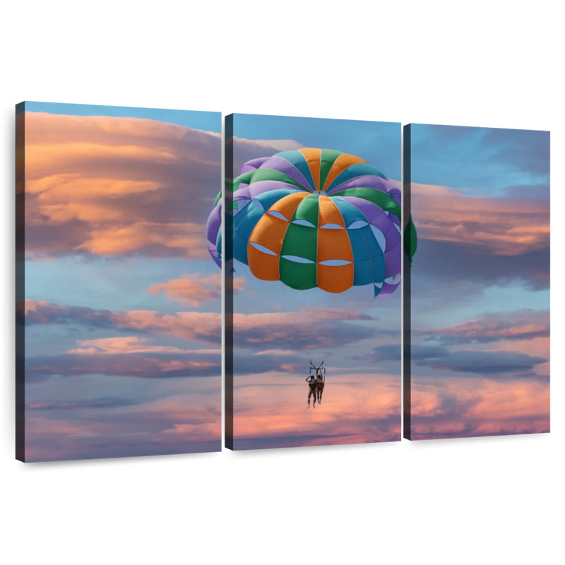 Parachute ascensionnel en couple, H 20 po x l 33 po