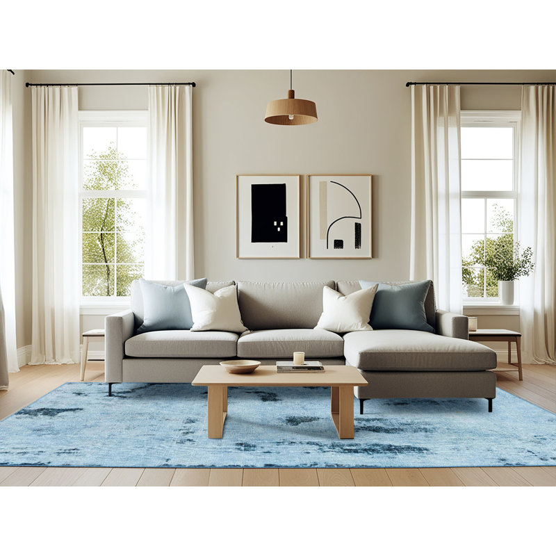 Tapis abstrait moderne 2091, Rectangle 6 pi x 9 pi