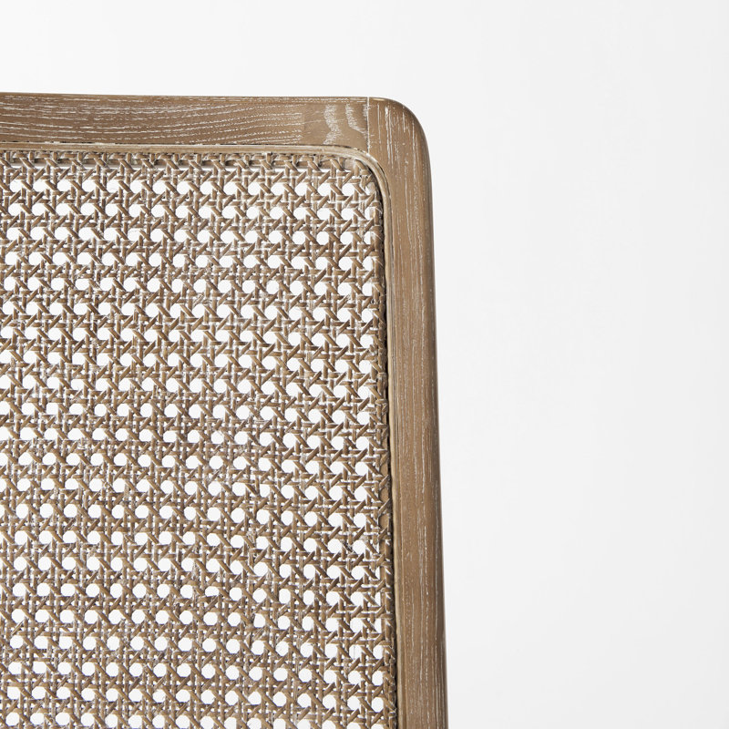 Chaise d'appoint rembourrée en tissu Pennington, Brun