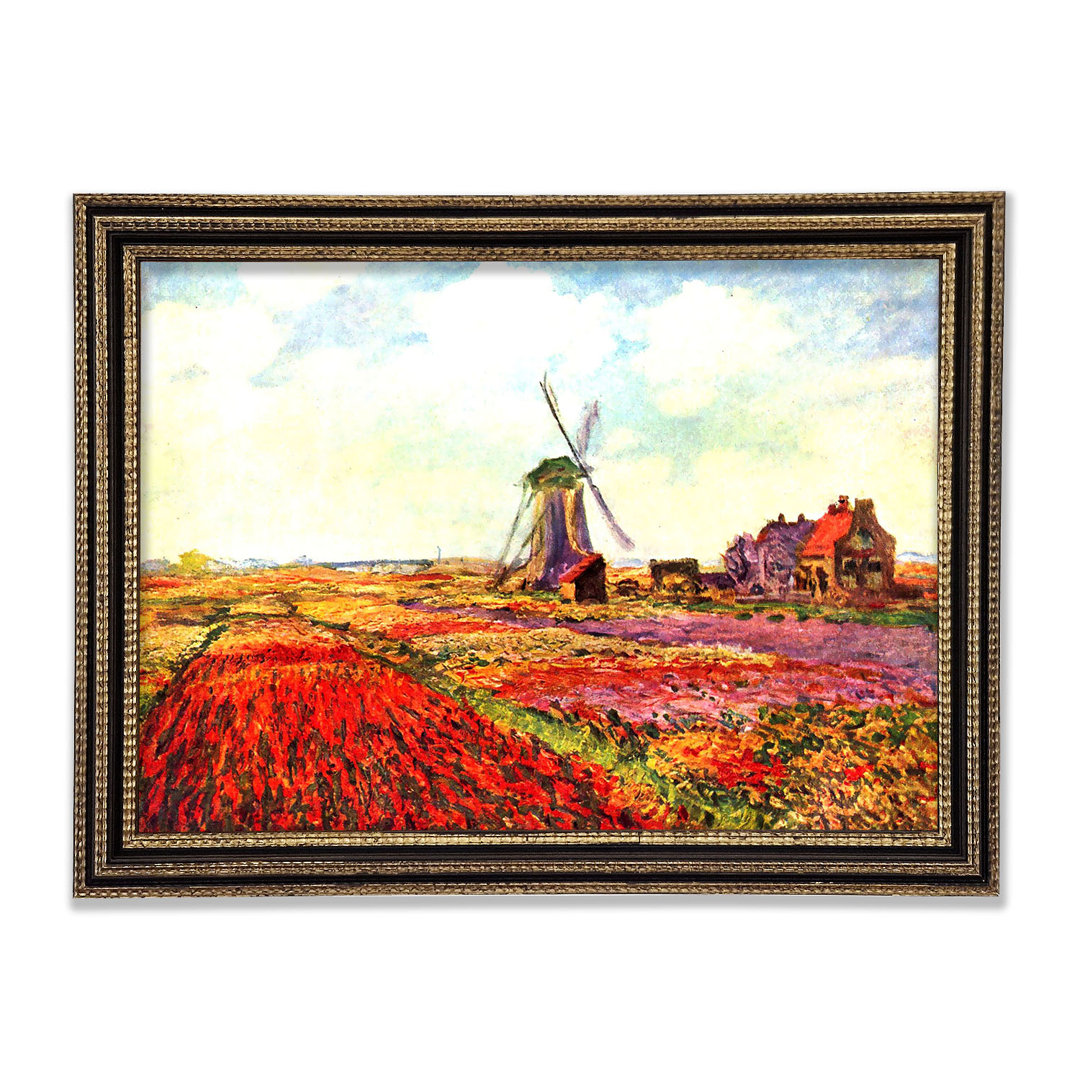 Gerahmtes Leinwandbild Tulips Of Holland von Claude Monet