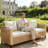 Backyard Sofa,Outdoor Patio Sofa,Garden Rattan Wicker Sofa-1727690240