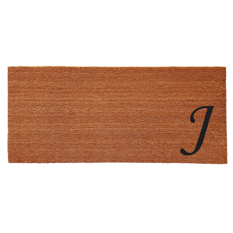 Tapis d'entrée antidérapant Zebrowski, J, Rectangle 2 pi x 4 pi