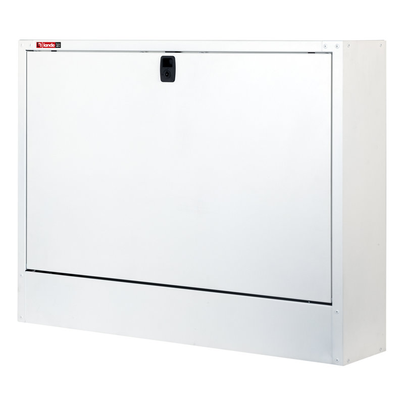 Square Metal Bracket Shelf, Matte White