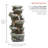 Outdoor Rock Fountain with Lights