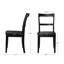Chaises de salle à manger à lattes incurvées de style ferme moderne de 17,1 po Imon