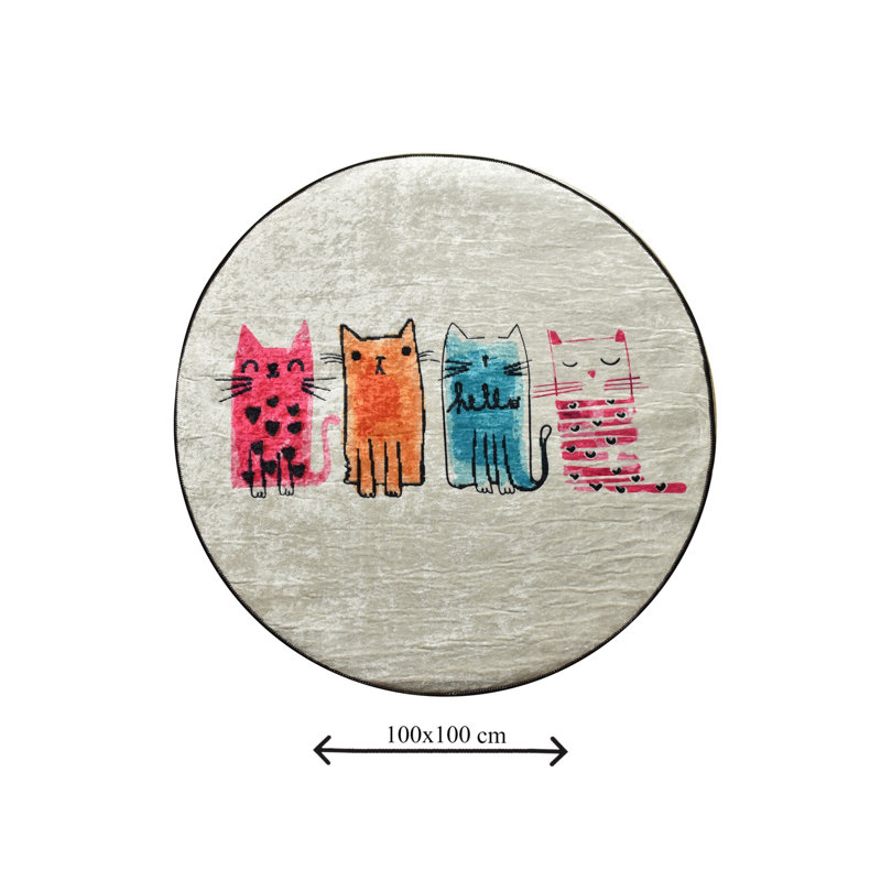 Tapis de bain de qualité supérieure, diamètre de 39,4 pouces, 100% polyester, antiallergique, anti-poussière et antitache, surface antidérapante | Lavable à la machine à 86 ° F, 700 g / m² | Doux et durable pour la sécurité et le confort de la salle de bain