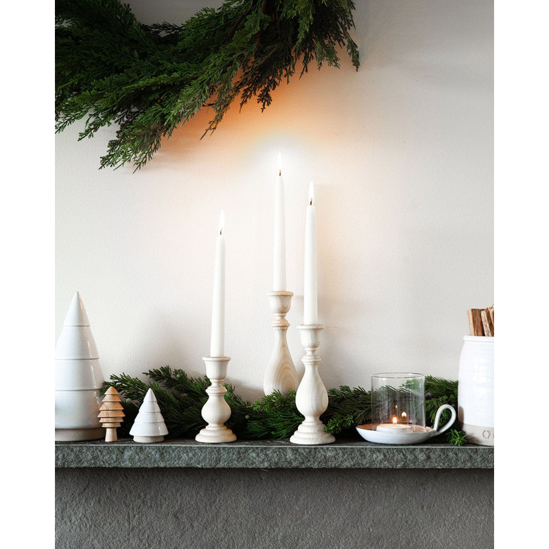 Essex Candlestick, Natural, Medium: 7.5" X 2.75"