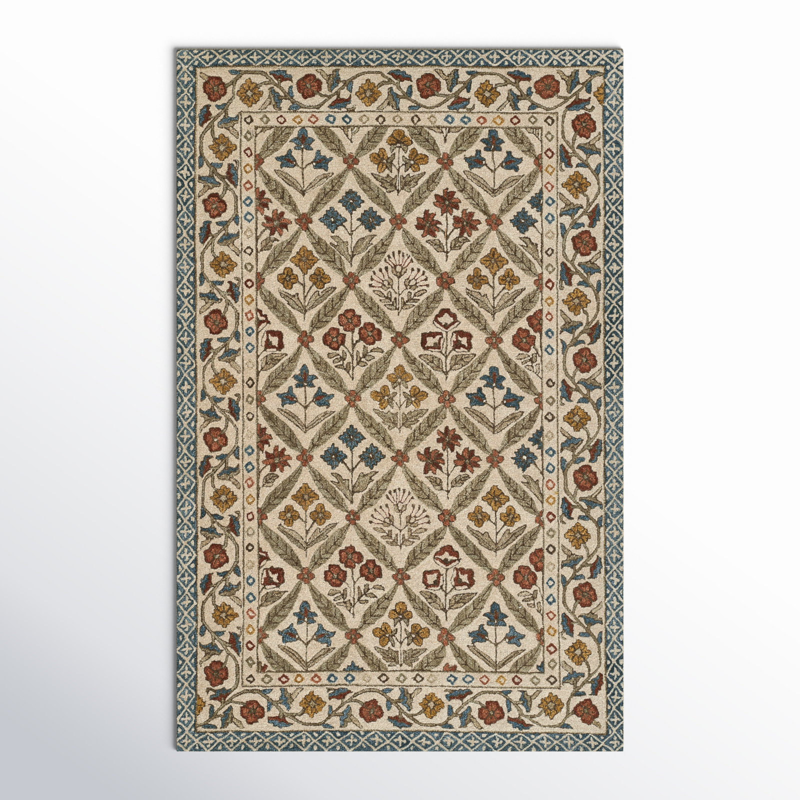 Alice Handmade Wool Rug, Rectangle 3'6" x 5'6"