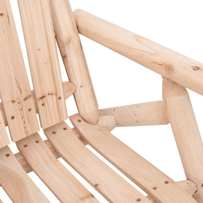 Chaise berçante d'extérieur en épinette, Brun clair