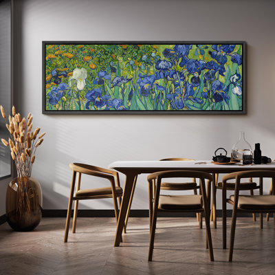 Famous Artwork " Vincent Van Gogh's Irises Antique Retro Fine Art Colorful Bedroom Extra Large Wall Decor "