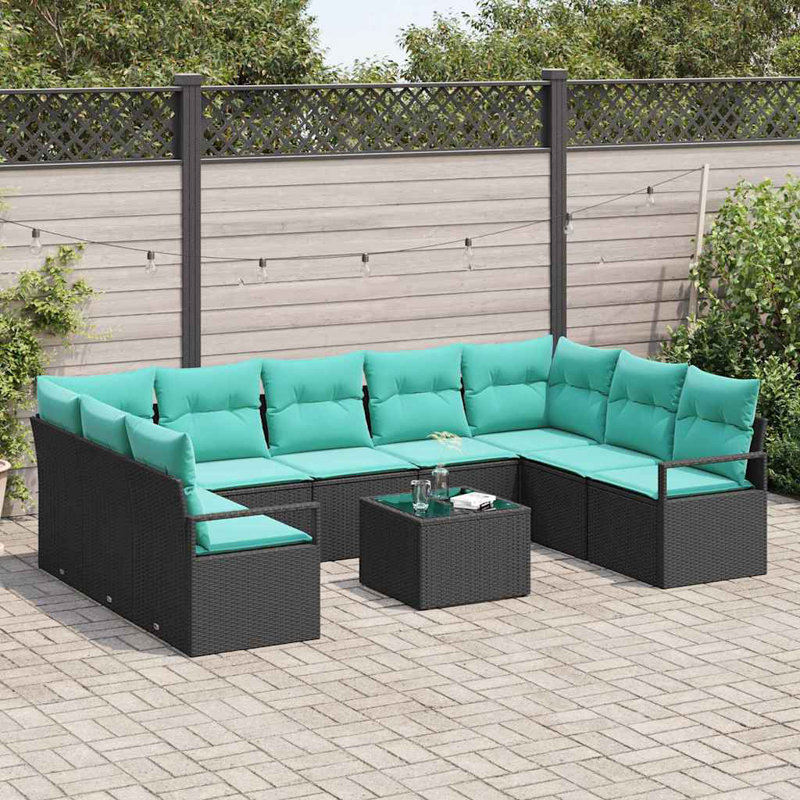 Ensemble de canapé de jardin 10 pièces vidaXL