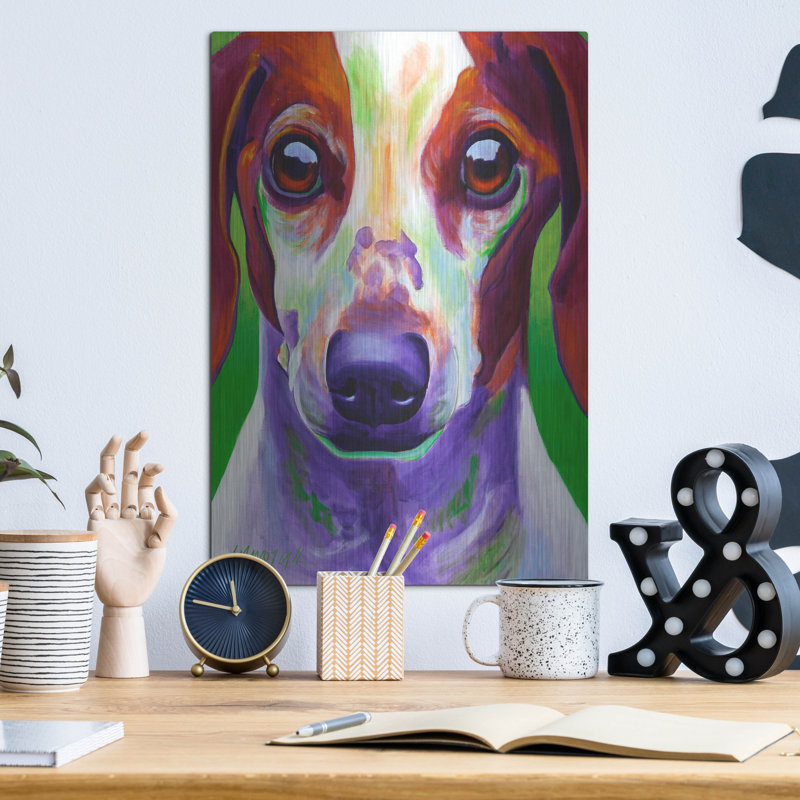 «Dachshund - Cooper» par Dawg Painter, H 16 po x l 12 po