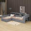 Lit plateforme simple avec lit gigogne et tiroir-609505481