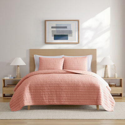Ensemble de courtepointe en microfibre délavée 3 pièces Swift Home
