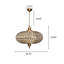 Lustre en cristal K9 avec chaîne réglable-382117989