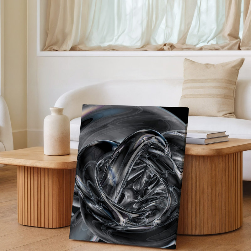 Reproduction d'art sur toile abstraite, H 11 po x l 14 po