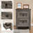 Tryston 3-pieces Rustic & Farmhouse Queen Bedroom Set, Gray-118138199-118138203